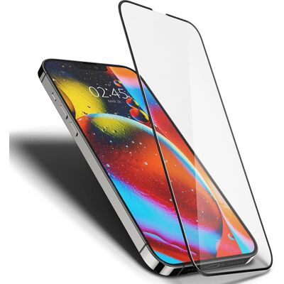 Spigen AGL03404 gehärtetes Glas Displayschutz - Schwarz - für iPhone 13 Mini Spigen AGL03404 gehärtetes Glas Displayschutz - Schwarz - für iPhone 13 Mini