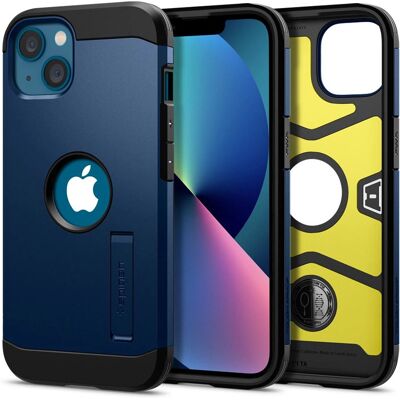 Coque antichocs Spigen iPhone 13 Navy Blue - Étui pour téléphone - Publicité Coque antichocs Spigen iPhone 13 Navy Blue - Étui pour téléphone - Publicité