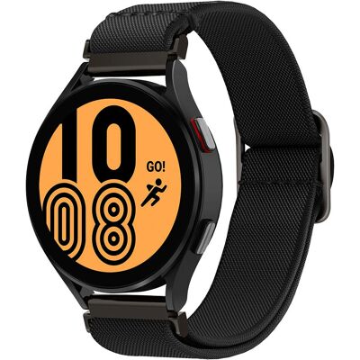 Pulseira Spigen Fit Lite em nylon preto para Galaxy Watch 6 Pulseira Spigen Fit Lite em nylon preto para Galaxy Watch 6