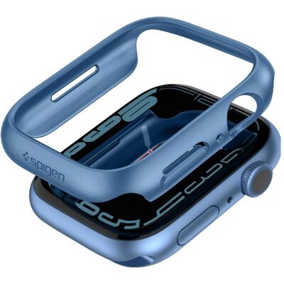 Spigen ACS04176 Blau Polycarbonaat Hoes voor Apple Watch - Slim Accessoire Spigen ACS04176 Blau Polycarbonaat Hoes voor Apple Watch - Slim Accessoire