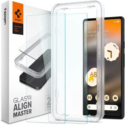 Protection d'écran Spigen Google Pixel 6a - Pack de 2 - Publicité Protection d'écran Spigen Google Pixel 6a - Pack de 2 - Publicité
