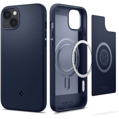 Coque Spigen iPhone 14 Plus Bleu Antichoc - Housse de téléphone Coque Spigen iPhone 14 Plus Bleu Antichoc - Housse de téléphone