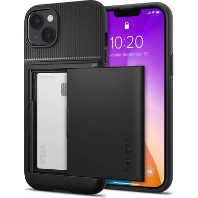 Spigen Zwarte iPhone 14 Slim Armor CS Hoes Spigen Zwarte iPhone 14 Slim Armor CS Hoes