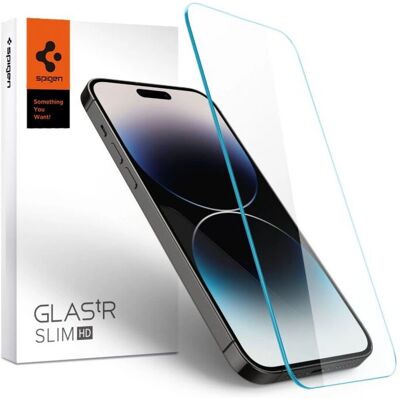 Spigen iPhone 14 Pro Max Gehärtetes Glas Displayschutz - Transparent Spigen iPhone 14 Pro Max Gehärtetes Glas Displayschutz - Transparent