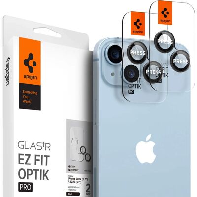 Protecteur d'Objectif Caméra Spigen pour iPhone 14/14 Plus - Noir - Publicité Protecteur d'Objectif Caméra Spigen pour iPhone 14/14 Plus - Noir - Publicité