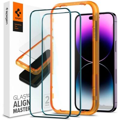 Spigen iPhone 14 Pro Härtglas - 2er Pack Spigen iPhone 14 Pro Härtglas - 2er Pack