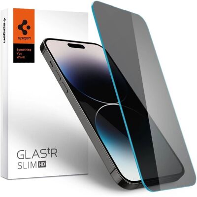 Spigen iPhone 14 Pro Privacy Displayschutz - Stoßfest Spigen iPhone 14 Pro Privacy Displayschutz - Stoßfest