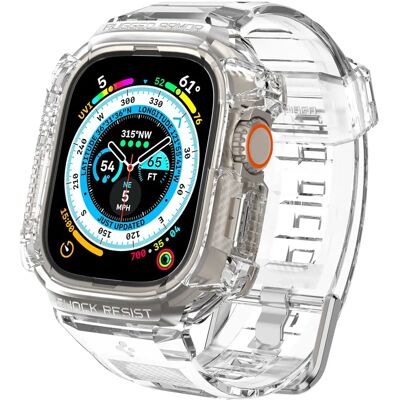 Capa Rugged Armor Pro Transparente para Apple Watch Ultra 49mm de Spigen Capa Rugged Armor Pro Transparente para Apple Watch Ultra 49mm de Spigen
