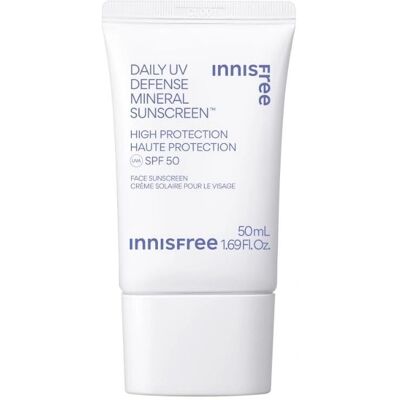 Innisfree Cremă solară minerală de zi SPF 50 - Protecție UVA și UVB - 50ml Innisfree Cremă solară minerală de zi SPF 50 - Protecție UVA și UVB - 50ml