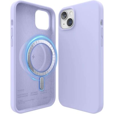 Capa de Silicone MagSafe Elago Roxa para iPhone 14 Plus - Proteção & Pegada Capa de Silicone MagSafe Elago Roxa para iPhone 14 Plus - Proteção & Pegada