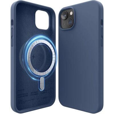 Capinha de silicone para iPhone 14 Plus - MagSafe, Indigo Capinha de silicone para iPhone 14 Plus - MagSafe, Indigo