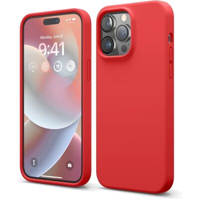 Capa de silicone Elago para iPhone 14 Pro Max - Vermelha - Capa de telefone Capa de silicone Elago para iPhone 14 Pro Max - Vermelha - Capa de telefone