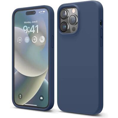 Capa de silicone índigo Elago para iPhone 14 Pro Max - Tipo de Telefone Capa de silicone índigo Elago para iPhone 14 Pro Max - Tipo de Telefone