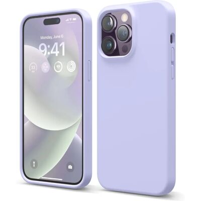 Capa de silicone Elago para iPhone 14 Pro Max - Roxo - Resistente a impactos 4 camadas Capa de silicone Elago para iPhone 14 Pro Max - Roxo - Resistente a impactos 4 camadas