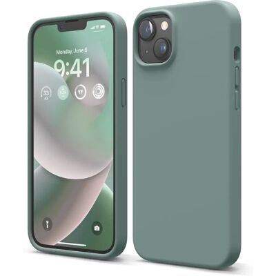 Capa de silicone Elago Verde Meia-Noite para iPhone 14 Plus Capa de silicone Elago Verde Meia-Noite para iPhone 14 Plus