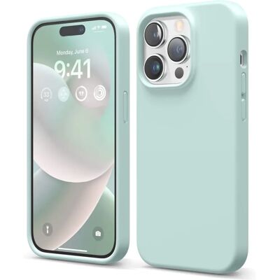 Capa de silicone Elago Menta para iPhone 14 Pro - Proteção Capa de silicone Elago Menta para iPhone 14 Pro - Proteção