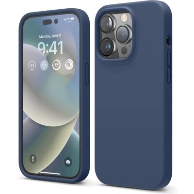 Funda de silicone indigo Elago para iPhone 14 Pro Funda de silicone indigo Elago para iPhone 14 Pro