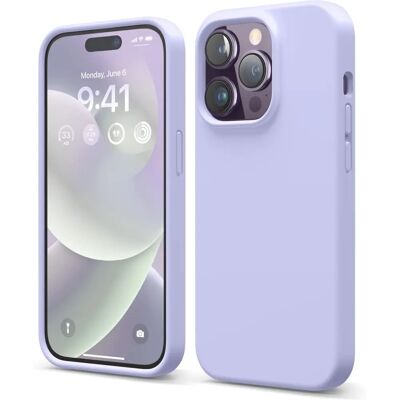 Capa de silicone líquido roxa para iPhone 14 Pro - elago ES14SC61PRO-PU Capa de silicone líquido roxa para iPhone 14 Pro - elago ES14SC61PRO-PU