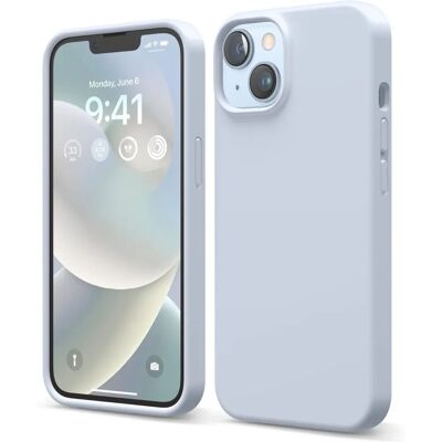 Bumper de silicone Elago para iPhone 14 azul celeste - Capa de telefone Bumper de silicone Elago para iPhone 14 azul celeste - Capa de telefone