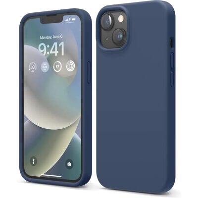 Capa de silicone índigo Elago para iPhone 14 Capa de silicone índigo Elago para iPhone 14
