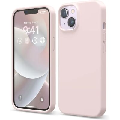 Capinha de silicone Elago para iPhone 14 - Rosa Bonita Capinha de silicone Elago para iPhone 14 - Rosa Bonita