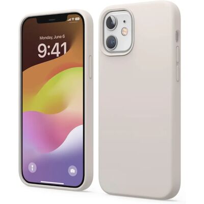Capa em Silicone Elago Pedra para iPhone 12/Pro - Proteção Fina Capa em Silicone Elago Pedra para iPhone 12/Pro - Proteção Fina