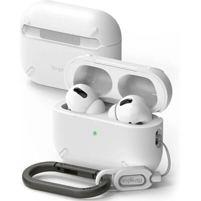 Ringke AirPods Pro 2 Layered White - Estojo para fones Ringke AirPods Pro 2 Layered White - Estojo para fones