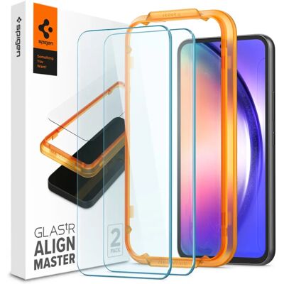 Spigen Galaxy A54 gehärtete Schutzglas - 2 Stück Spigen Galaxy A54 gehärtete Schutzglas - 2 Stück