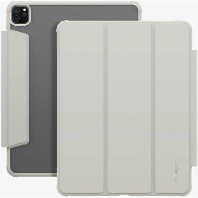 Spigen Air Skin Pro - Capa flip em couro para iPad Pro 12,9" - Cinza Spigen Air Skin Pro - Capa flip em couro para iPad Pro 12,9" - Cinza