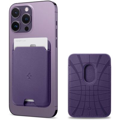 Spigen Valentinus MagFit - Violet - 2 cartes - Porte-cartes magnétique - Publicité Spigen Valentinus MagFit - Violet - 2 cartes - Porte-cartes magnétique - Publicité
