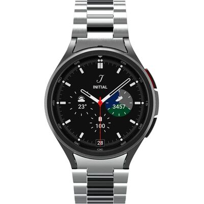 Spigen Samsung Galaxy Watch 6 Classic Silber Edelstahl Armband - Uhrenarmband Spigen Samsung Galaxy Watch 6 Classic Silber Edelstahl Armband - Uhrenarmband