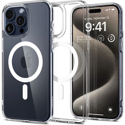 Spigen Ultra Hybrid MagSafe Hülle für iPhone 15 Pro Max - Weiß Spigen Ultra Hybrid MagSafe Hülle für iPhone 15 Pro Max - Weiß