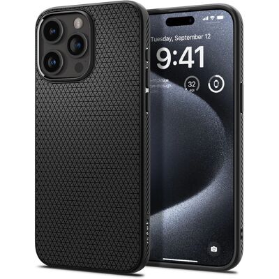 Spigen iPhone 15 Pro Kotelo - Musta - Puhelimen suojus Spigen iPhone 15 Pro Kotelo - Musta - Puhelimen suojus