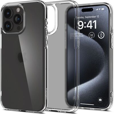 Coque transparente Spigen pour iPhone 15 Pro - Étui Téléphone - Publicité Coque transparente Spigen pour iPhone 15 Pro - Étui Téléphone - Publicité