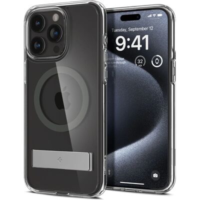Spigen iPhone 15 Pro Graphite Schokbestendige Hoes Spigen iPhone 15 Pro Graphite Schokbestendige Hoes