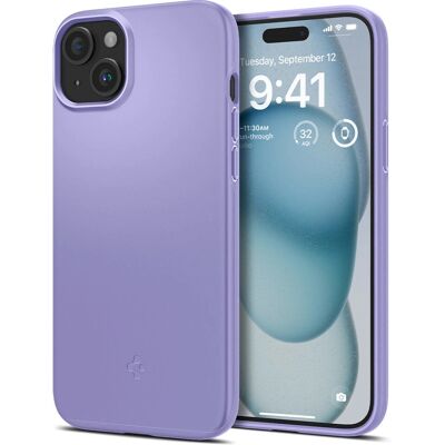 Spigen iPhone 15 Violetti Ohut Muuntokuori - Puhelimen suojus Spigen iPhone 15 Violetti Ohut Muuntokuori - Puhelimen suojus