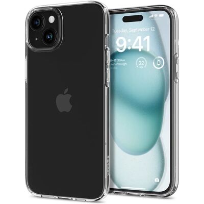 Coque Liquid Crystal Spigen pour iPhone 15 - Fine, Résistante aux chocs, Ajustement précis - Publicité Coque Liquid Crystal Spigen pour iPhone 15 - Fine, Résistante aux chocs, Ajustement précis - Publicité