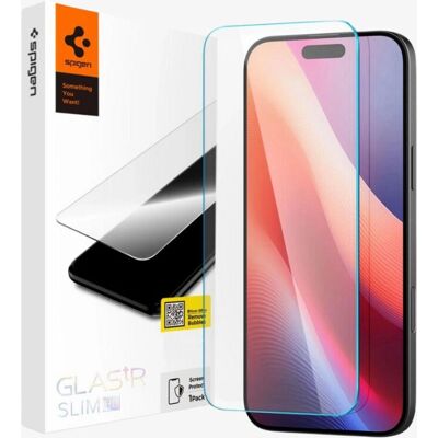 Spigen iPhone 15 Plus, 16 Plus schermbeschermer - Transparant Spigen iPhone 15 Plus, 16 Plus schermbeschermer - Transparant