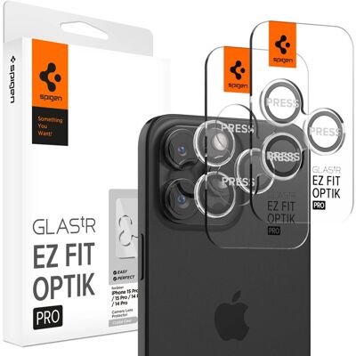 Spigen Camera Lenzenbeschermer 2-Pack - Duurzaam Glas voor iPhone 16 Pro Spigen Camera Lenzenbeschermer 2-Pack - Duurzaam Glas voor iPhone 16 Pro