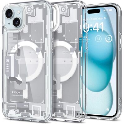 Coque Ultra Hybrid MagCase Blanche de Spigen - Accessoire pour téléphone - Publicité Coque Ultra Hybrid MagCase Blanche de Spigen - Accessoire pour téléphone - Publicité