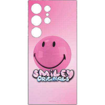 Pinkki Smiley-suojakuori Galaxy S24 Ultra - Puhelin Lisävaruste Pinkki Smiley-suojakuori Galaxy S24 Ultra - Puhelin Lisävaruste