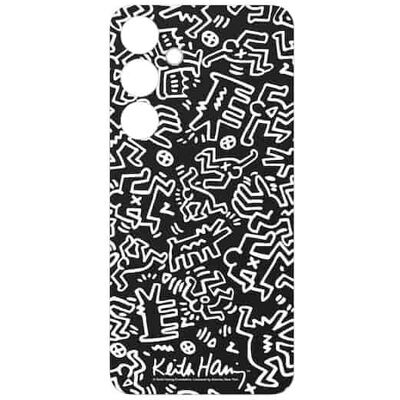 Samsung Galaxy S24+ Keith Haring Mono Plate Musta - Puhelimen suoja Samsung Galaxy S24+ Keith Haring Mono Plate Musta - Puhelimen suoja