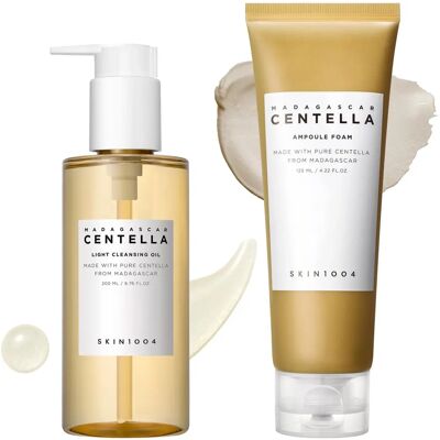 SKIN1004 Madagascar Centella Reinigingsduo - Olie & Schuim SKIN1004 Madagascar Centella Reinigingsduo - Olie & Schuim
