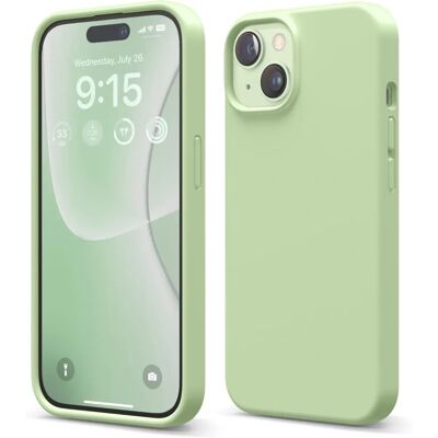 Elago - Silicone Case iPhone 15 - Pastel Green - Phone case Elago - Silicone Case iPhone 15 - Pastel Green - Phone case