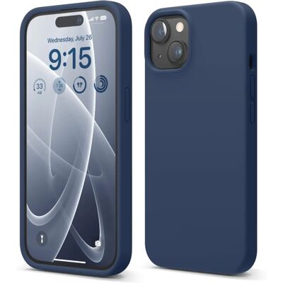 Capa de silicone Indigo para iPhone 15 - Proteção Capa de silicone Indigo para iPhone 15 - Proteção