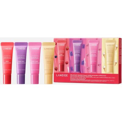 Laneige Mini Lip Glowy Balm Set - Ensemble de 4 soins pour les lèvres - Publicité Laneige Mini Lip Glowy Balm Set - Ensemble de 4 soins pour les lèvres - Publicité
