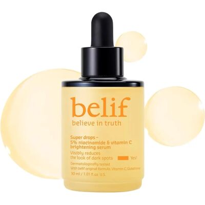 Belif Super Drops Niacinamid & Vitamin C Serum - Alle Hauttypen Belif Super Drops Niacinamid & Vitamin C Serum - Alle Hauttypen