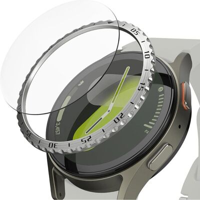 Ringke Galaxy Watch7 40mm Moldura Prateada - Acessório para Smartwatch Ringke Galaxy Watch7 40mm Moldura Prateada - Acessório para Smartwatch