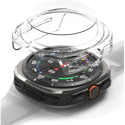 Ringke Slim & gehärtetes Glas für Galaxy Watch Ultra 47mm - Transparent Ringke Slim & gehärtetes Glas für Galaxy Watch Ultra 47mm - Transparent
