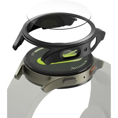 Ringke Slim Modell mit gehärtetem Glas für Galaxy Watch 7 - Schwarz Ringke Slim Modell mit gehärtetem Glas für Galaxy Watch 7 - Schwarz